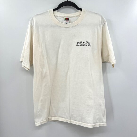 Police dog Fruit Of The Loom Lofteez Women's Cotton Crew Neck Short Sleeve T-Shi - Picture 1 of 9